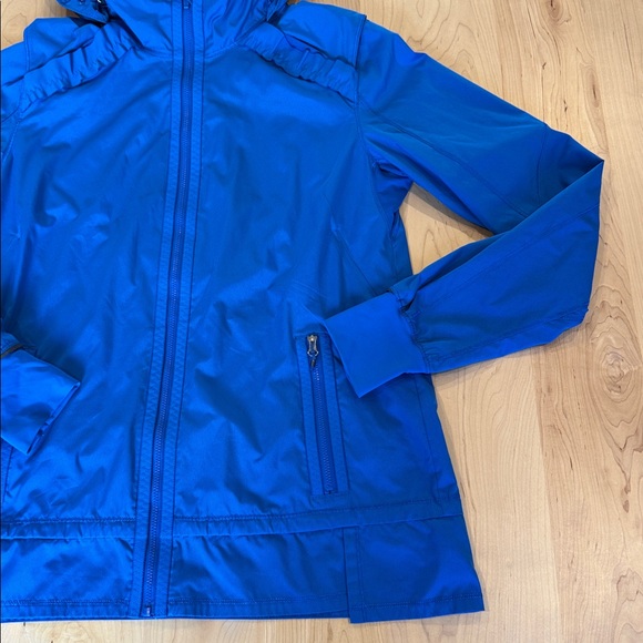 Lululemon Blue Running Hooded Running Jacket size 10 - Picture 4 of 15